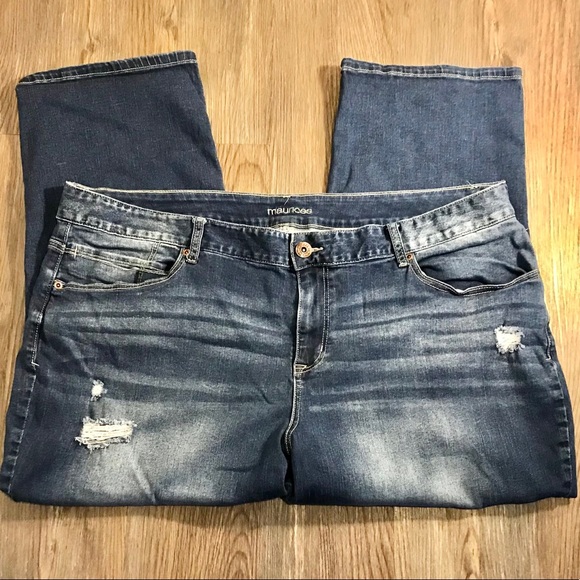 Maurices Denim - MAURICES DISTRESSED BOYFRIEND ANKLE JEANS 24